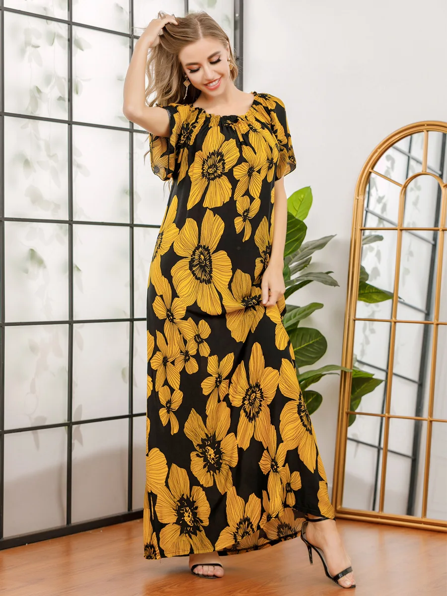 

2021 Dresses for Women Casual Sexy Streetwear Free Shipping Products Boho Clothing Spring Robe De Plage Summer Long Dress