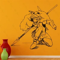 cartoon manga anime wall decals princess mononoke wall stickers for kids rooms your home art decor office removable vinyl murals