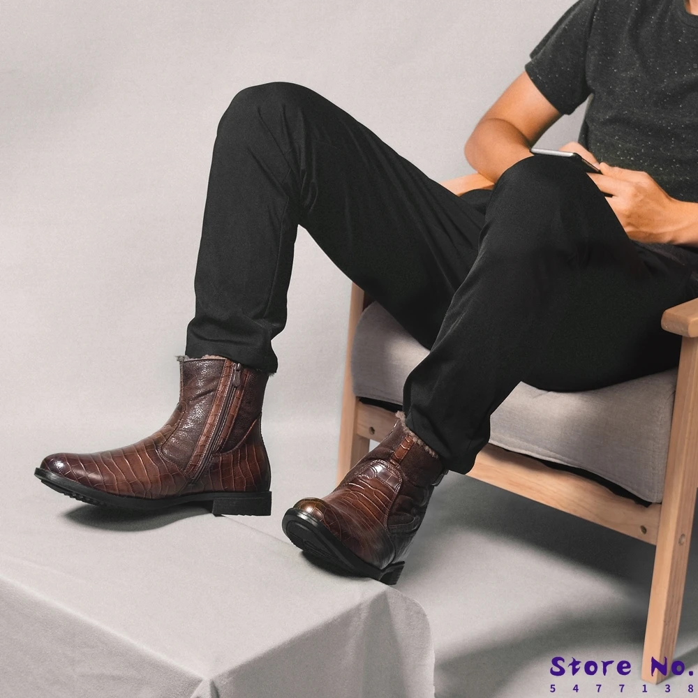 

Men winter shoes 2020 warm Comfortable Non-Slip Fashion men winter boots #KD5207C3