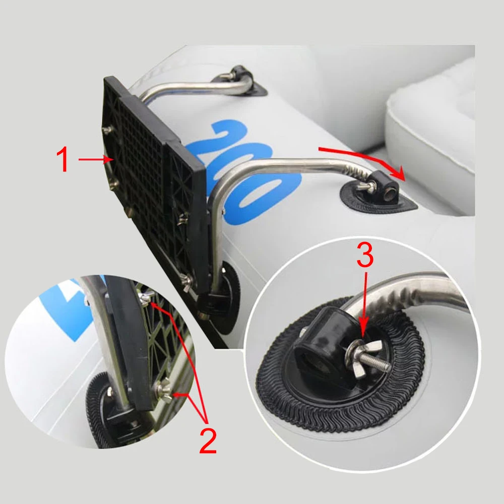 

Inflatable Boat Motor Mount Kit Boat Outboard Motor Mount Rack Bracket Kayak Boat Fishing Boat Accessories