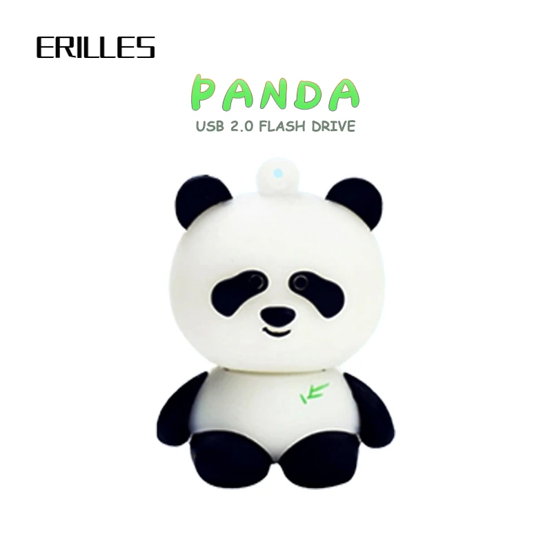 Пендрайв Panda USB Stick 4 ГБ Накопитель 8 ГБ 16 ГБ Флеш-накопитель 32 ГБ 128 ГБ Пендрайв из силикона нового дизайна Память диск 64 ГБ cle usb 2.0