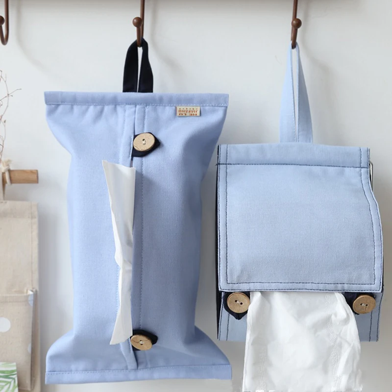 Однотонная коробка для салфеток хлопковое Льняное полотенце бумага s сумка