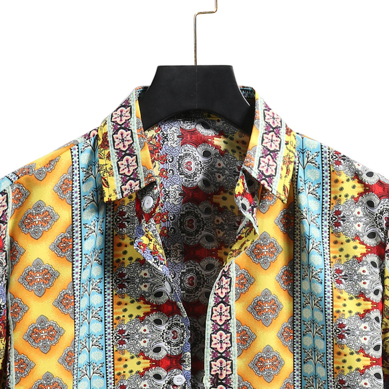 

Oversize Shirt Men Clothes Summer Fashion Casual Hawaiian Flower Shirt Men T-shirt Short Sleeve Tops Blouse #35
