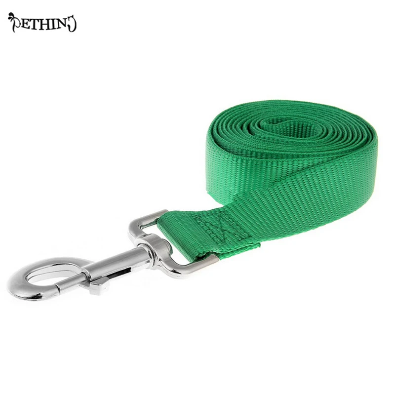 Нейлоновый собачий поводок прочный для дрессировки свинцовый однотонный цвет 6