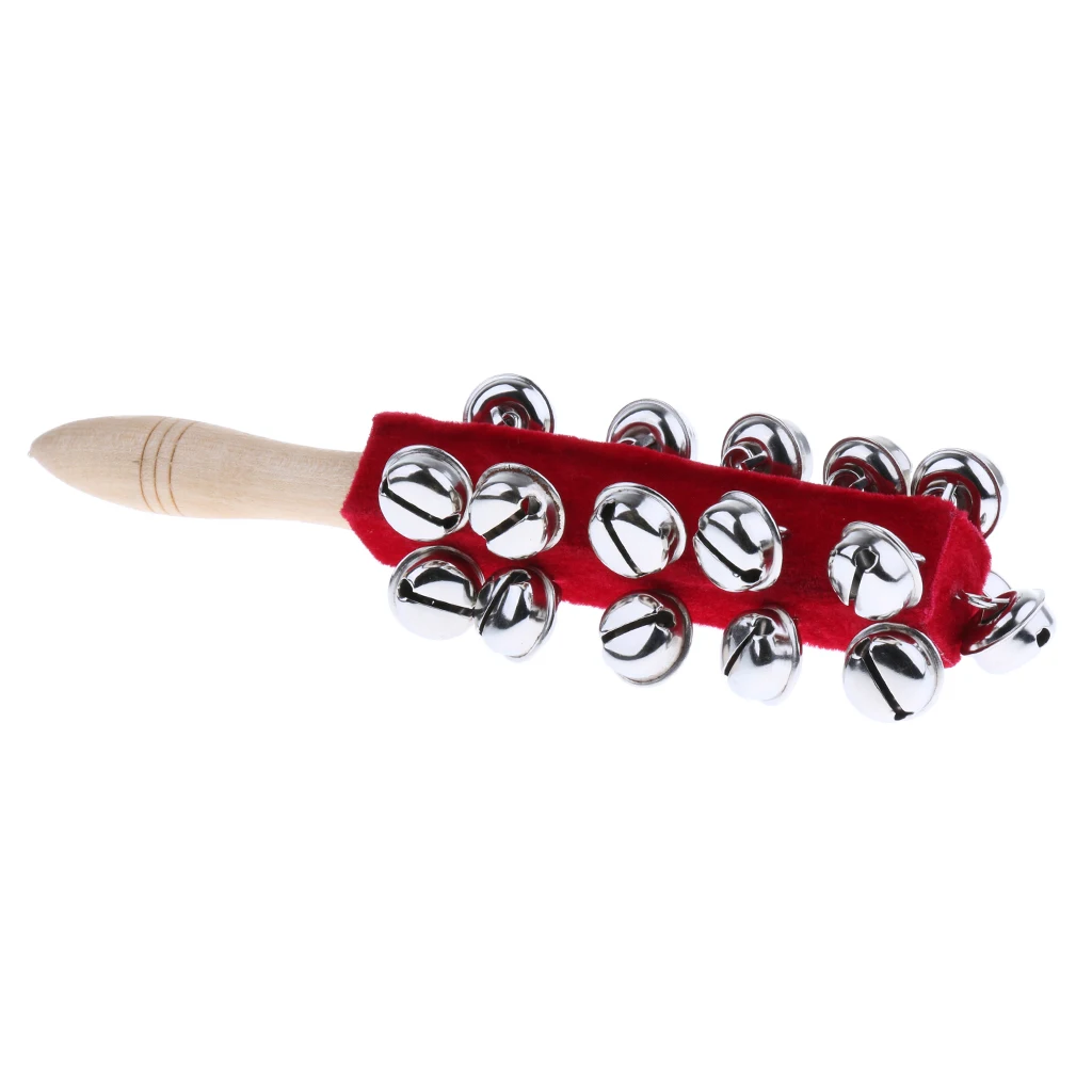 

Wooden Hand Held Bell Percussion Instrument for Kids KTV Party Toy