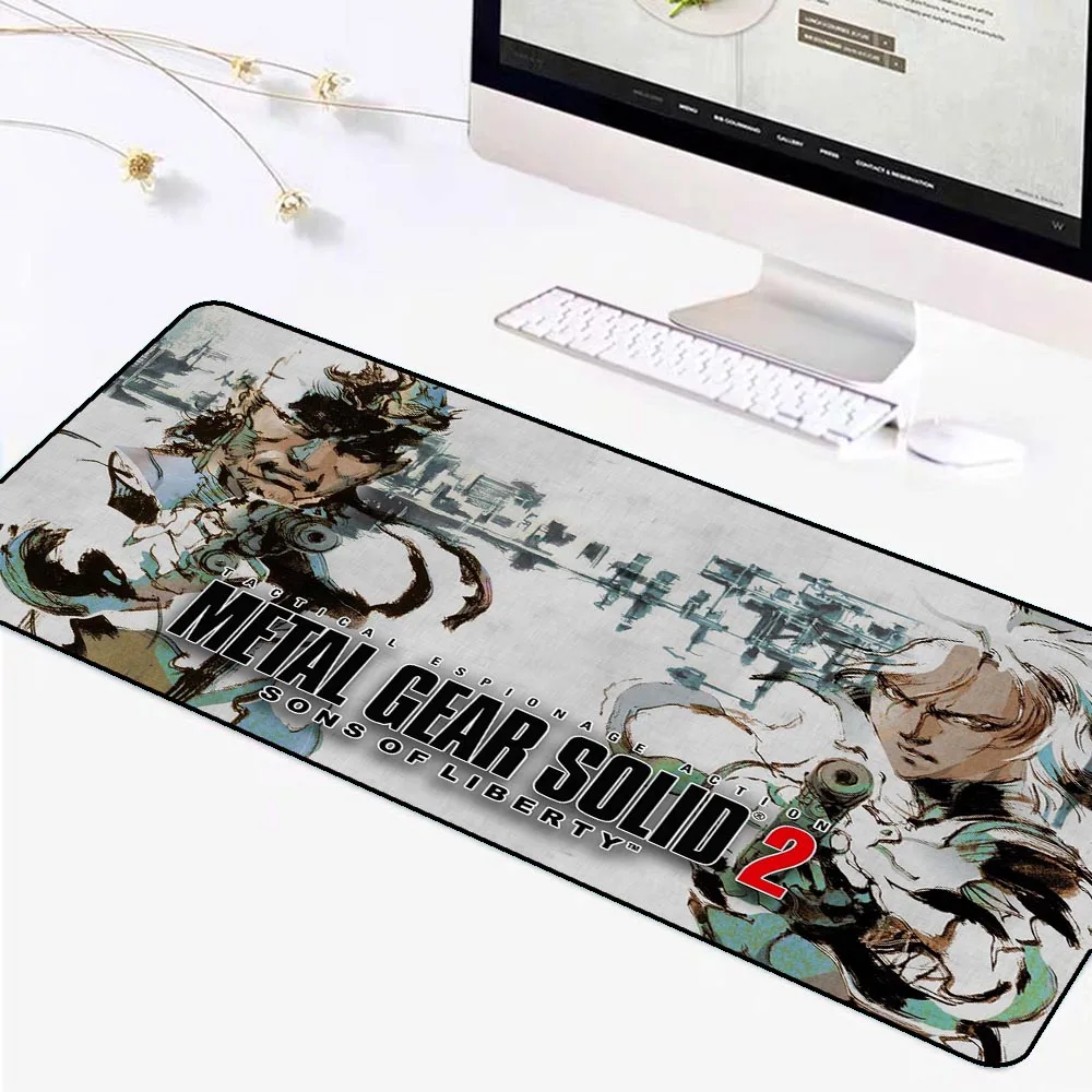 

XGZ Funny METAL GEAR SOLID 2 SONS OF LIBERTY Office Mice Gamer Soft Mouse Pad Rubber PC Computer Gaming Mousepad XL Gaming Desk