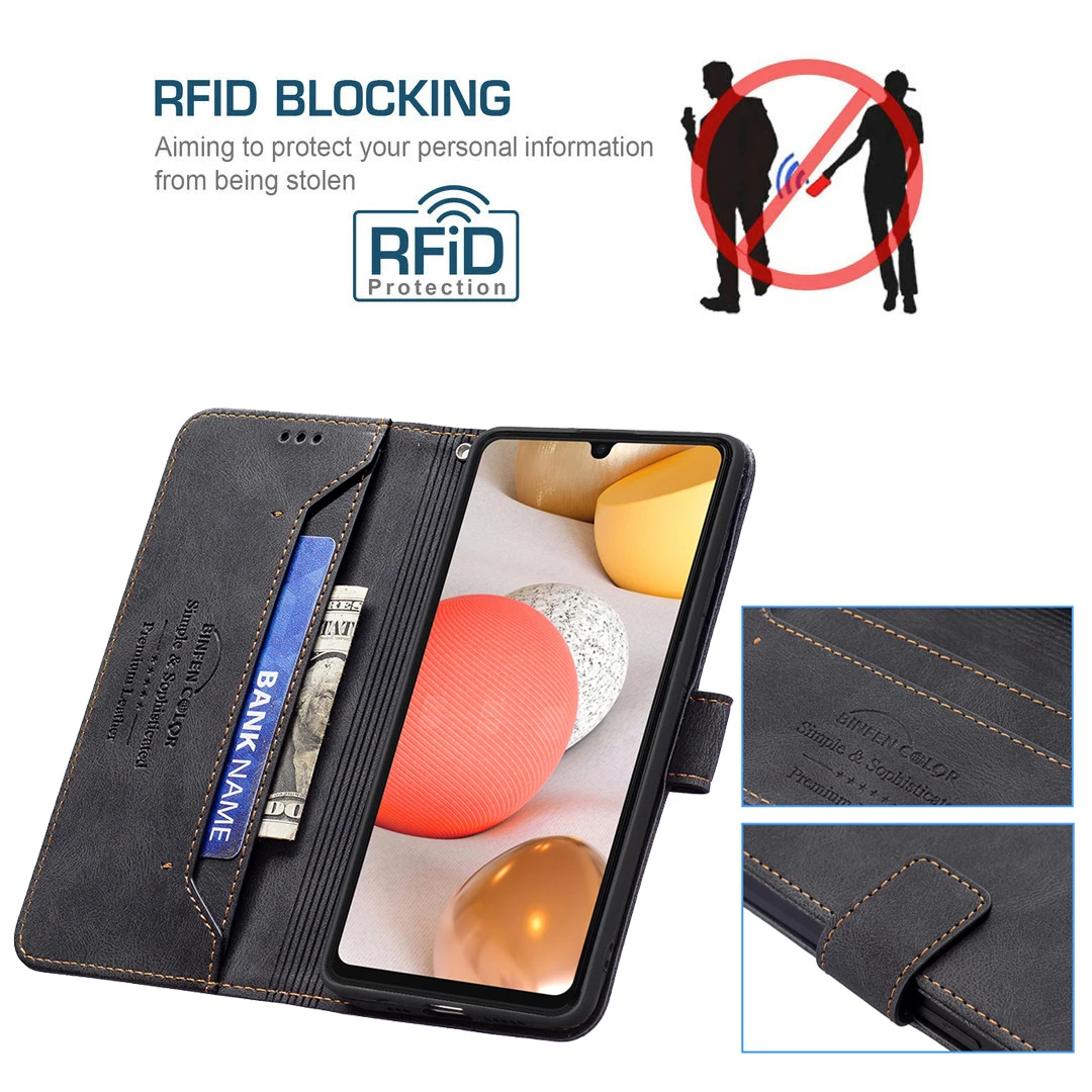 RFID Blocking Back Covers For Samsung S20 Plus Book Bag Case Galaxy A42 5G A32 Lite Fan Edition Ultra A31 FE A41 Positivo | Мобильные