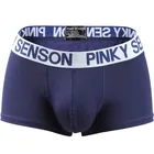 Брендовые мужские хлопковые боксеры PINKY SENSON, сексуальные боксеры с заниженной талией, мужское нижнее белье, боксеры с широким поясом, мужские трусы