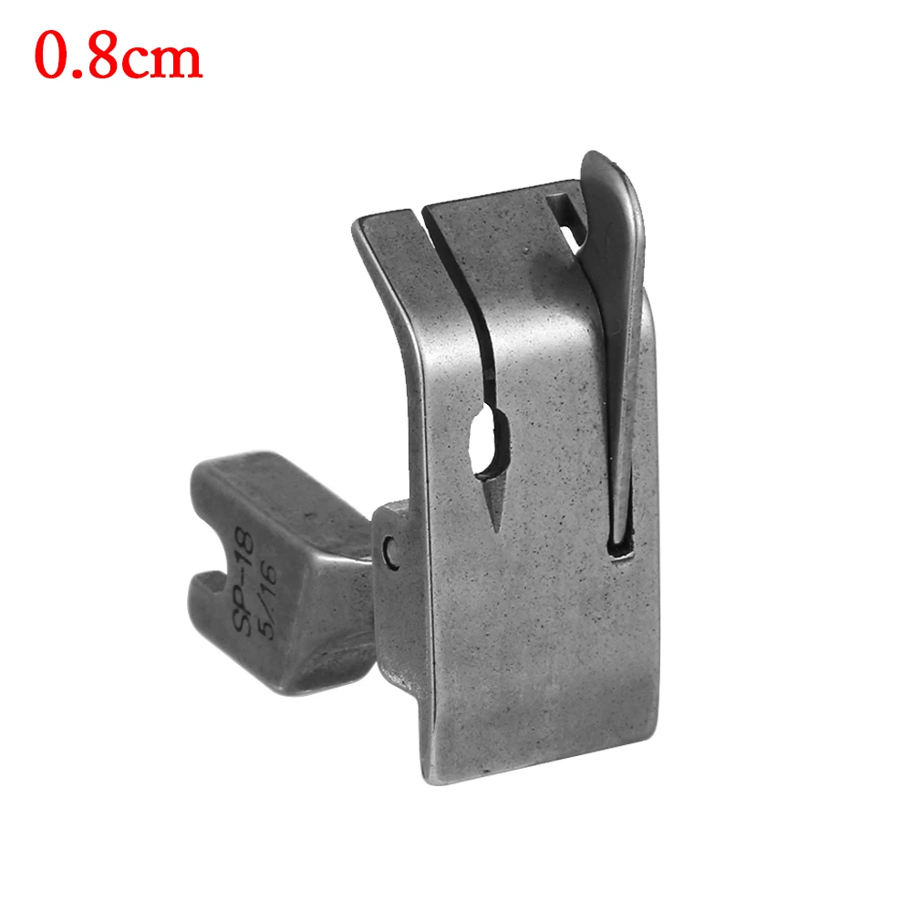 0.8cm 1 шт. металлический лапка на молнии для ног SP-18 промышленный для швейной машины плоская машина движущаяся кромка Одиночная игла Швейные аксессуары - Цвет: 0.8cm