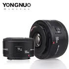 YONGNUO 50 мм Lennings F1.8 диафрагма для EF-mount DSLR камеры Автофокус полная Рамка