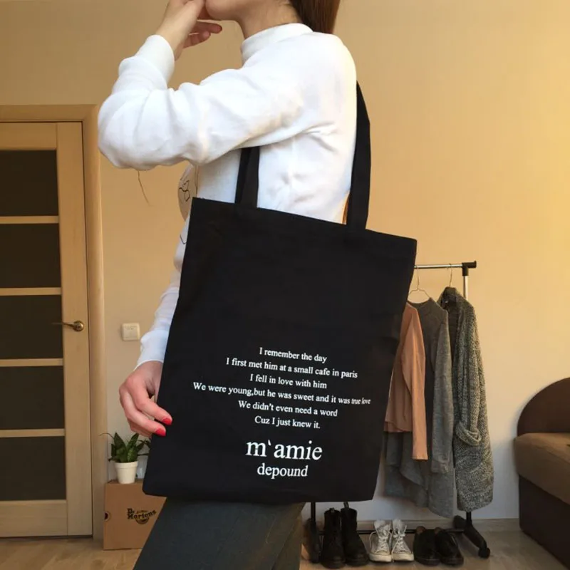 2021 Women's Beach Handbags: Large Cotton Cloth Tote Shoulder Bag for Shopping - Reusable Shopper Bag image 3