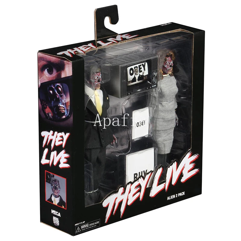 Экшн фигурки инопланетянина 8 дюймов NECA подвижная ретро одежда Коллекционная