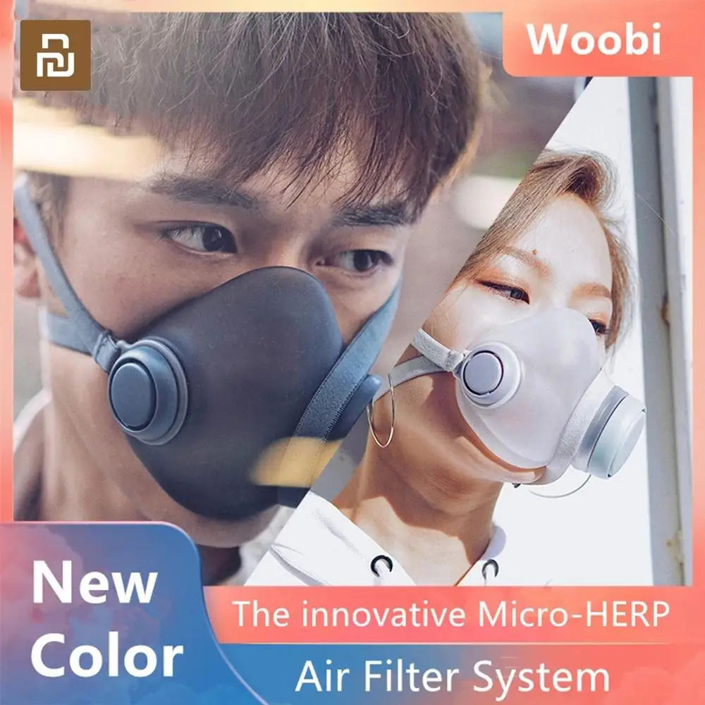 Пылезащитные противотуманные и дышащие маски для лица youpin Woobi 96% Фильтрационные маски
