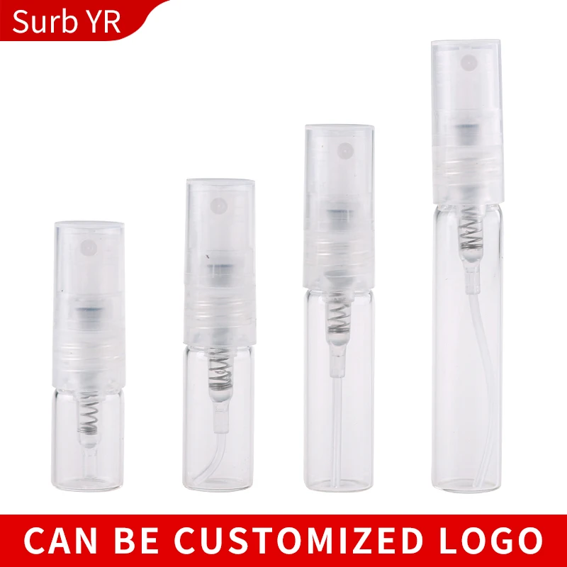 Оптовая продажа 2 мл Мини флакон духов с распылителем прозрачные стеклянные
