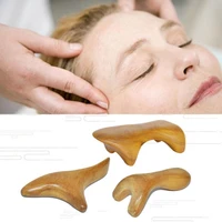 natural sandalwood scraping massage spa therapy stick point treatment muscle relaxation guasha board