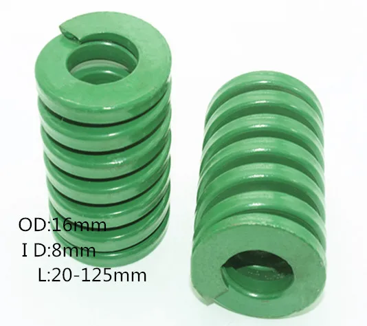 

2Pcs Spiral Stamping Compression Die Spring green 16 x 8 x 20/25/30/35/40/45/50/55/60/65/70/75/80/90/100/125/150mm