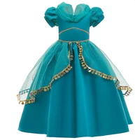 pretty cosplay princess dress for kids sequined girls tulle skirt high fashion performance show dresses girls party dresses
