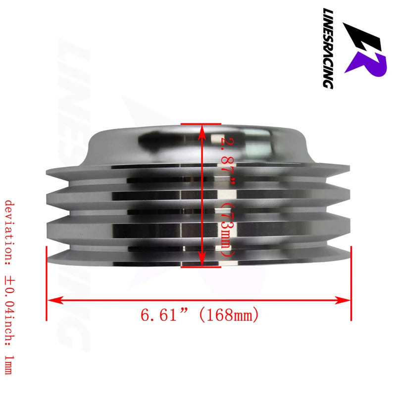 Подходит для небольших BlockChevy живые обои Алюминий 3 паз шкив коленчатого вала