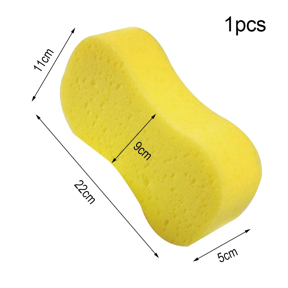 

1 3 5pcs Car Washing Sponge Non-Scratch Portable 8 Shape Foam Pad for Bird Droppings Gum Auto Window Glass Cleaning Wax Tool