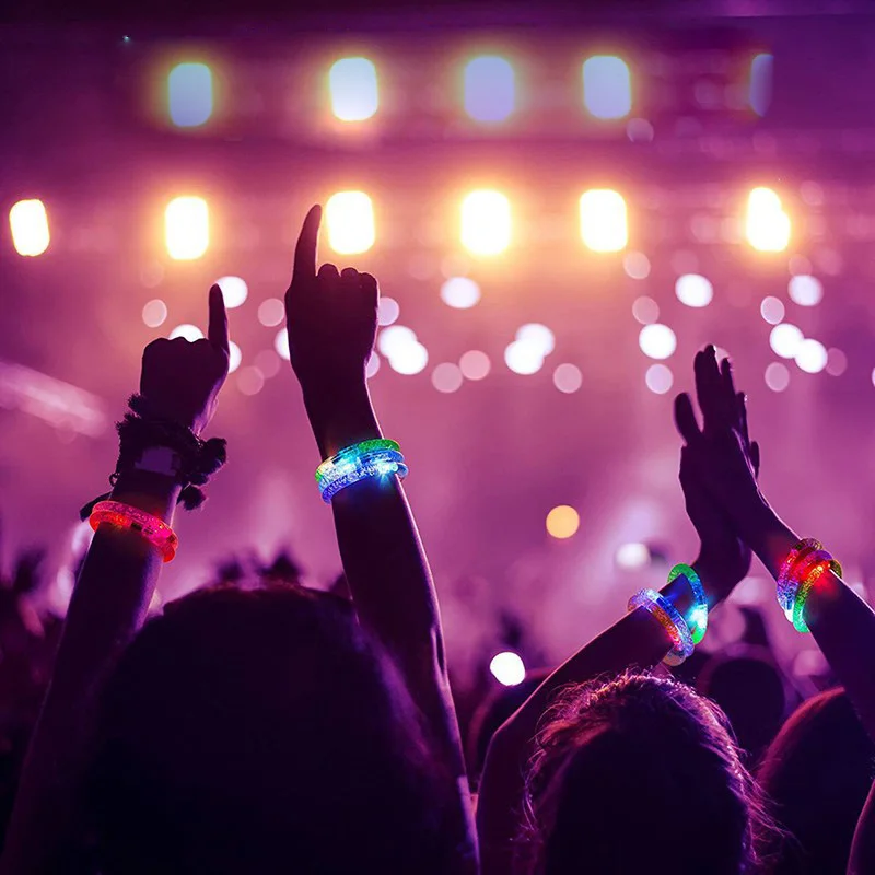 Светящийся неоновый браслет Rave яркий светящийся для вечеринок детей и взрослых -