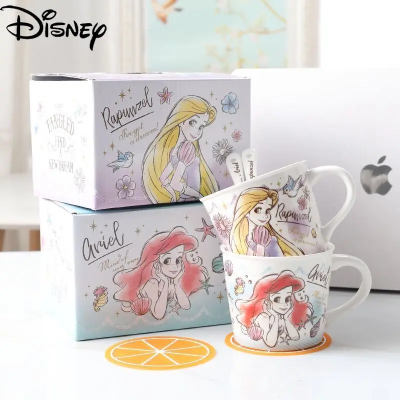 

Disney Ceramic Material Cartoon Animation Printing Mug Simple Large-capacity Water Cup Breakfast Cup Coffee Cup Collection Cup