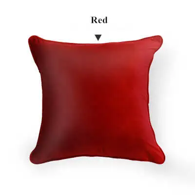 Red LeRadore роскошный однотонный велюровый чехол для подушки, Наволочки для подушек, домашний клуб, компания, декоративный текстиль, 50*50 см, 60*60 см, 70*70 см - Цвет: Red