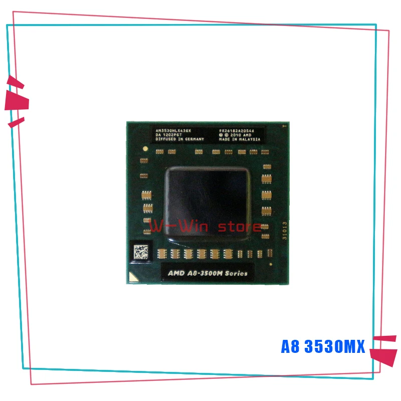 AMD A8 Series 3530MX 1 9 ГГц Quad Core нить Процессор процессор AM3530HLX43GX гнездо FS1|Процессоры| |