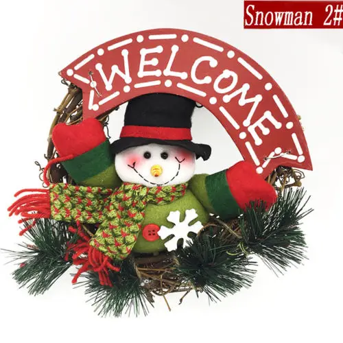 Рождественский венок декор на Рождество вечерние дома двери стены гирлянды