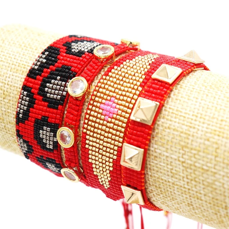 ZHONGVI Pulseras Mujer Moda 2021 новый браслет Миюки на удачу сглаза женский модный Леопардовый