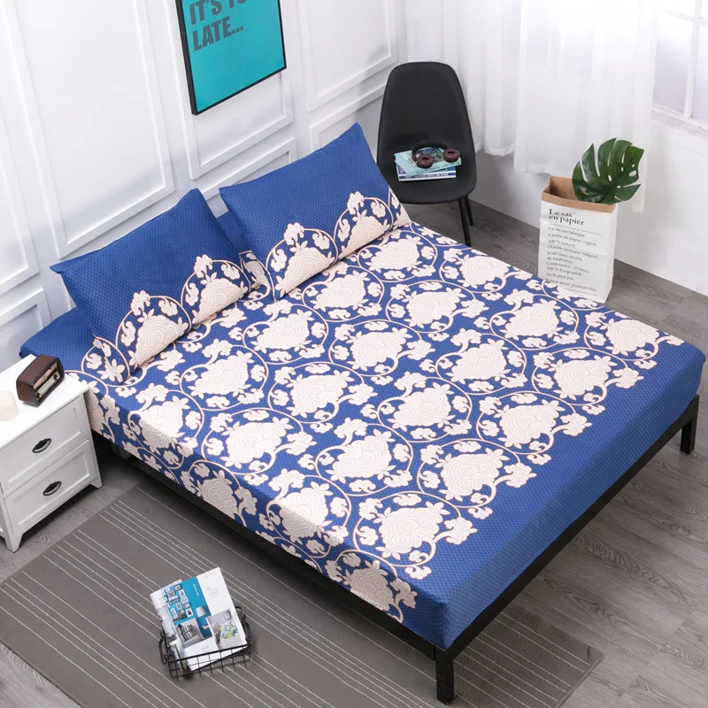 New pattern Waterproof Bed Mattress Cover Watertight Protector Pad Fitted Sheet Separated Water Linens with Elastic |
