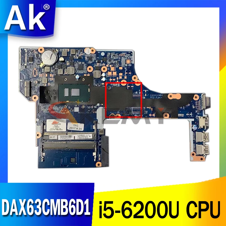 

Материнская плата Akemy DAX63CMB6D1 для ноутбука HP Probook 450 G3 15,6 ''SR2EY i5-6200U DDR3L, материнская плата, полное тестирование
