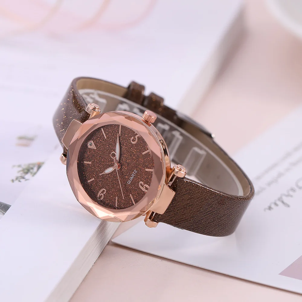 Новые популярные модные повседневные женские часы Звездный ремень модели |