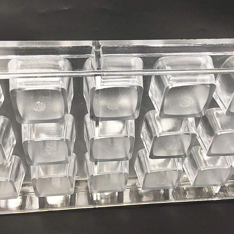 21 полости 3D прозрачные квадратные шоколад торт мыло желейные конфетки форма для