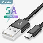 Зарядный кабель USB Type-C для Redmi Note 9, быстрая зарядка USB C, кабель для быстрой зарядки, провод Type-C для Huawei Mate 40 P40 30 Pro