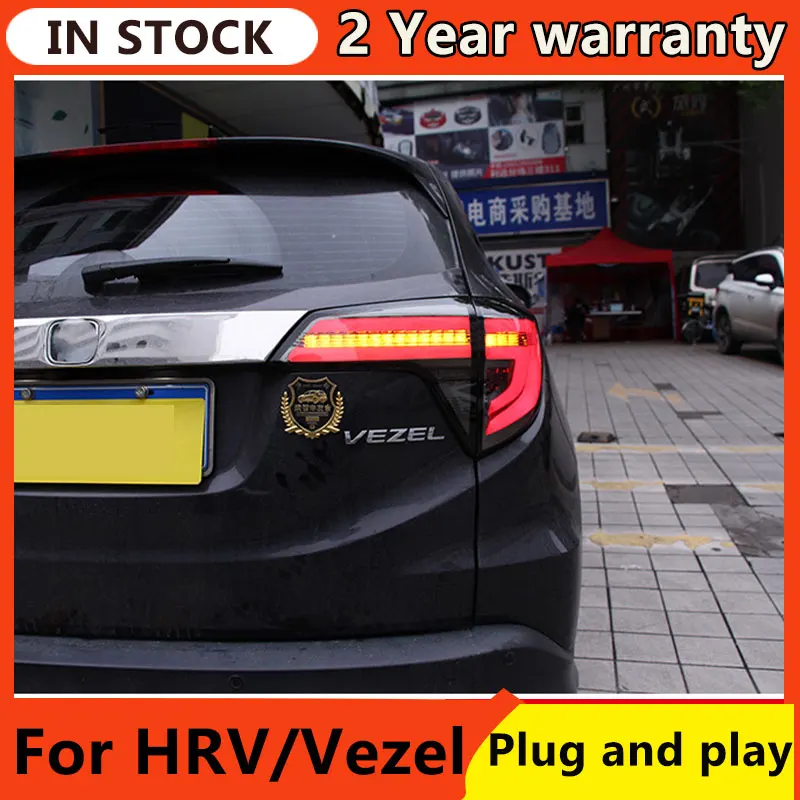 Задний фонарь для автомобиля Honda HRV Vezel 2014-2019 HR-V Задние фонари Светодиодные