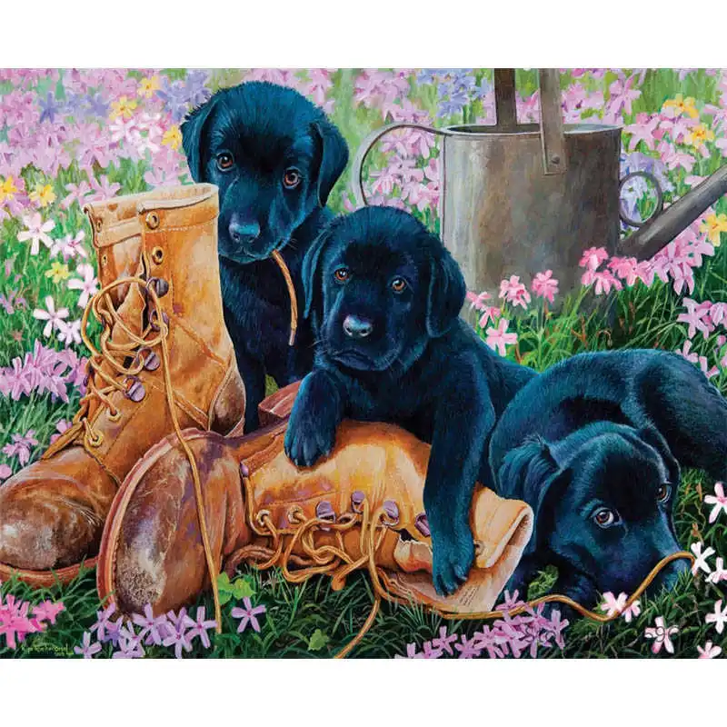 Картина по номерам рамки Раскраска домашний декор картины Животное украшение