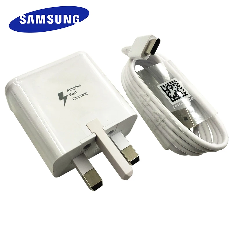 Быстрое зарядное устройство Samsung с вилкой Стандарта Великобритании и кабелем