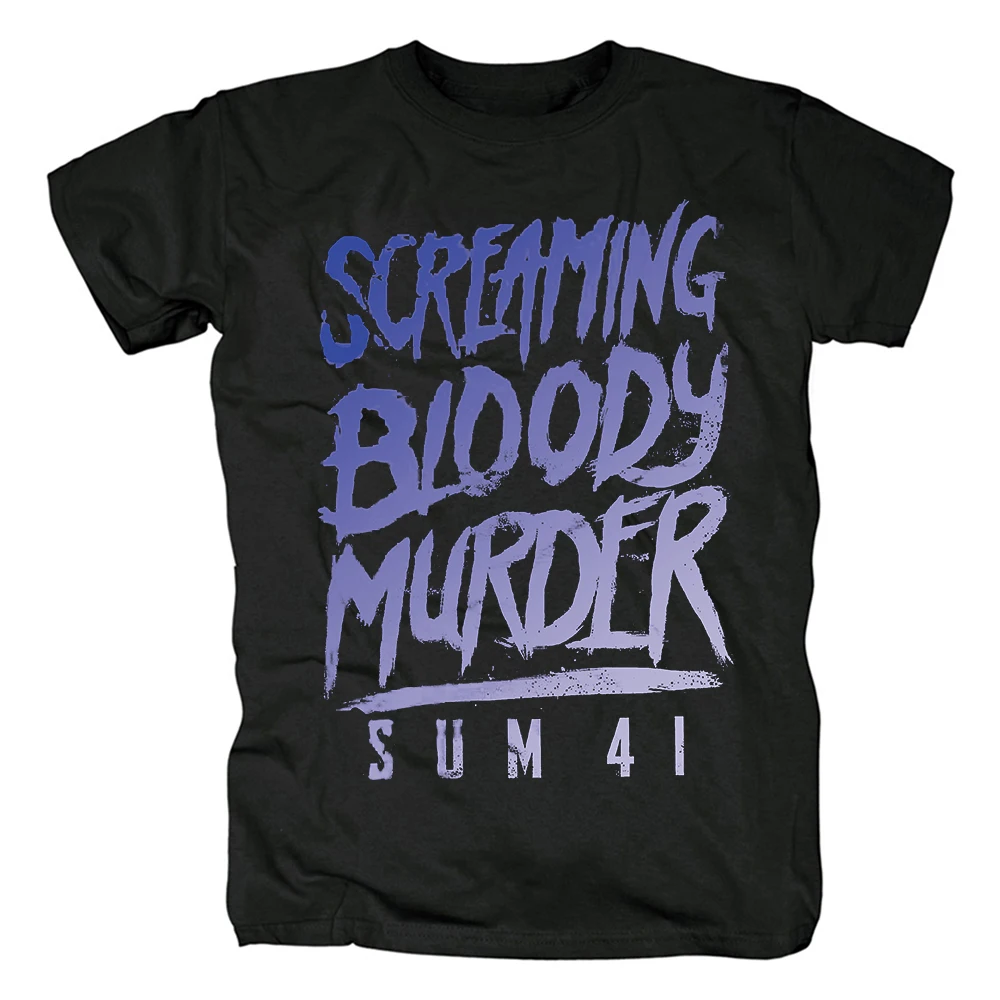 

19 Designs Sum 41 Rock Band Men Women Demon Shirt Fitness Punk Heavy Metal Camiseta Ropa Mujer Skateboard Streetwear