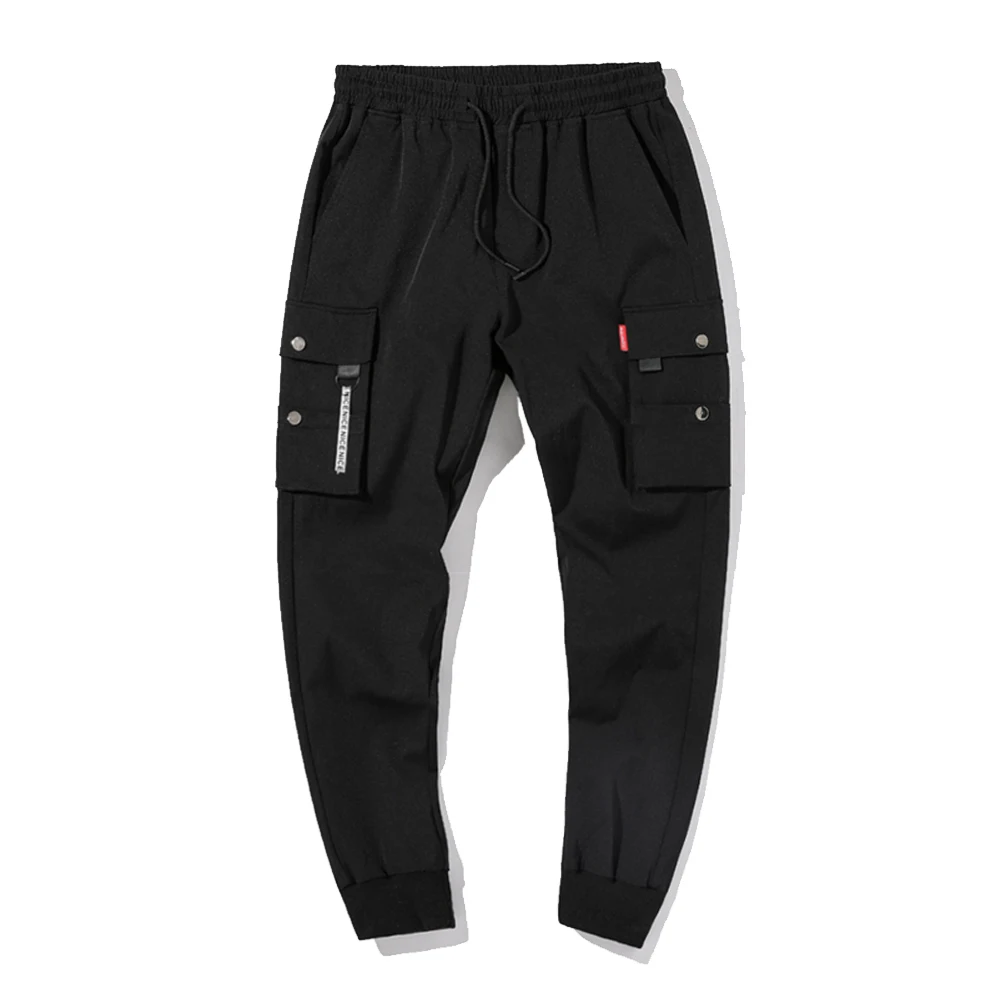 

Mens Cargo Pants Autumn Streetwear Fashion Joggers Men Skinny Trousers Casual Pants Men Drawstring Sweatpants With Multi Pockets