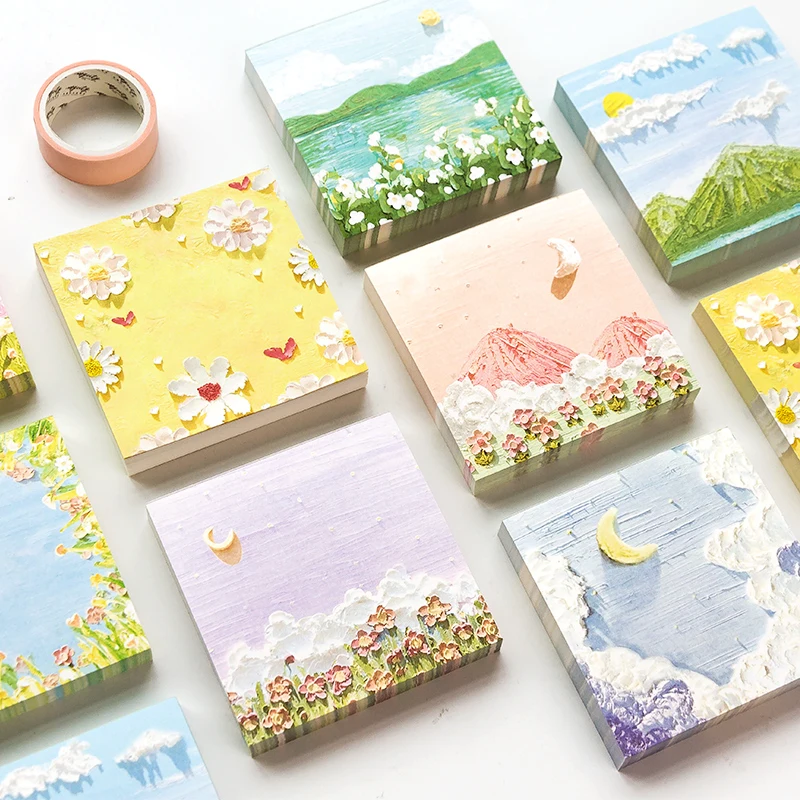 

100 pcs/this plant and flower paper notepad creative spring theme series memo scrapbook DIY kawaii notepad diary