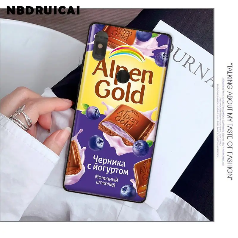 

NBDRUICAI Silicone Funny Chocolate Russian Soft Silicone Phone Case for Xiaomi 8 9 se 5X Redmi 6pro 6A 4X 7 5plus note 5 7 6pro