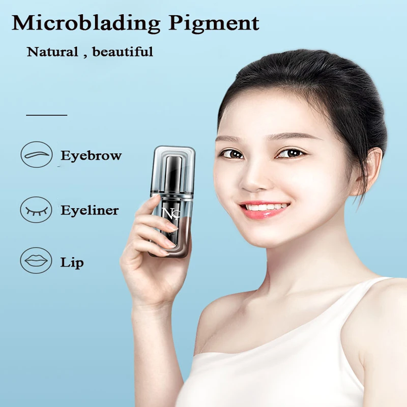 Профессиональный пигмент для микроблейдинга 15 мл натуральный цвет татуировки
