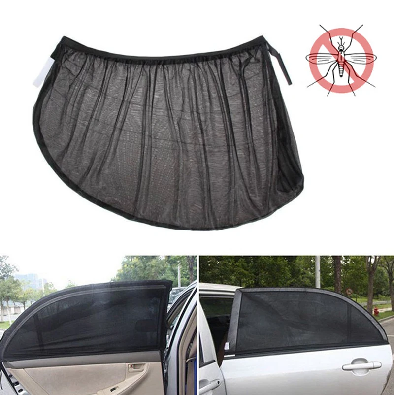 

Car Sun Visor Rear Side Window Sun Shade Sun Mosquito Net Sun Cover Kids Baby UV Protection Block Mesh Mosquito Repellent Cover