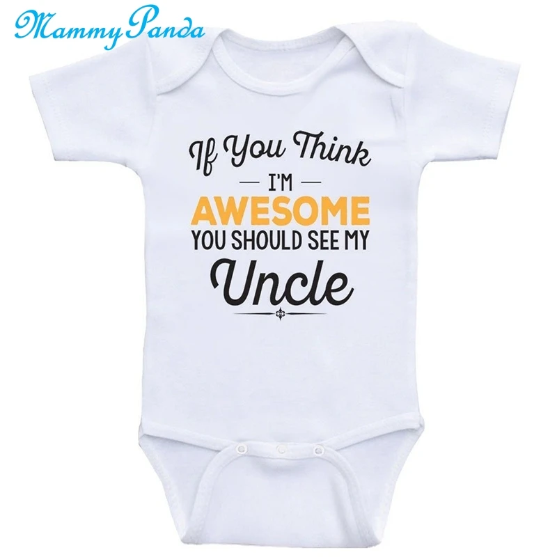 MPANDA Baby Girls Clothes Boys Newborn Aunt Uncle Bodysuit For Newborn children's jumpsuit Cotton onesie Baby Girl Romper Aunty