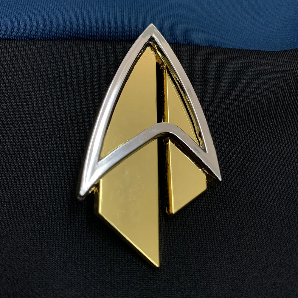 Значок Admiral JL Picard Золотая брошь для общения нового поколения значок со звездой