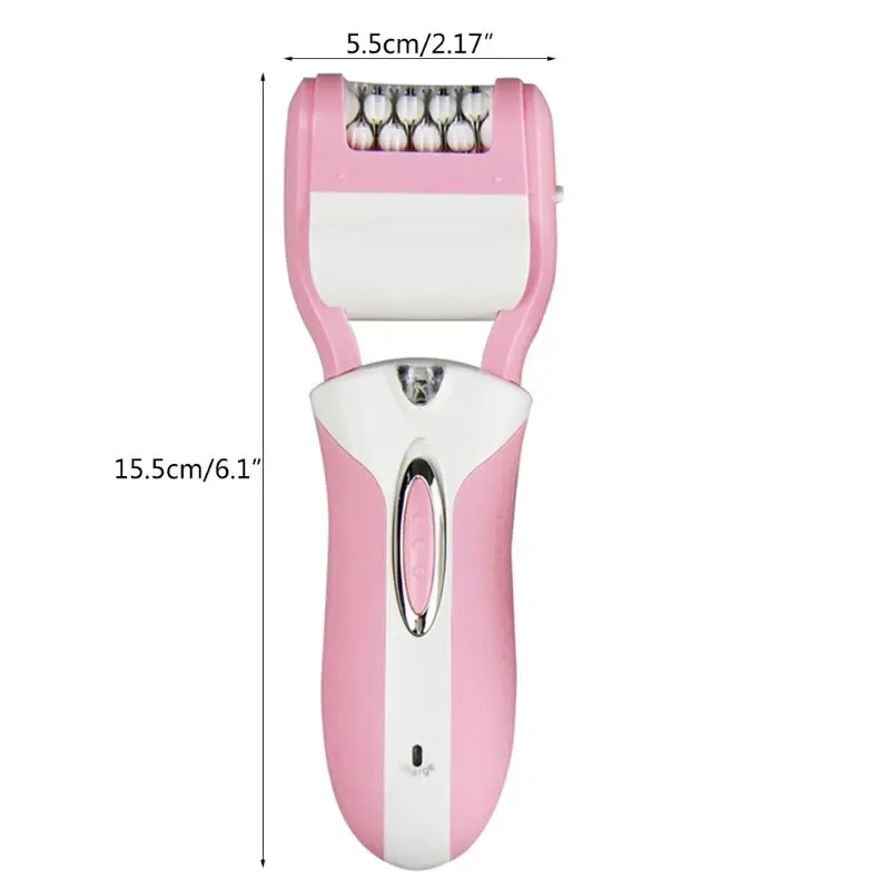 

3-in-1 Hair Removal Women Facial Epilator Led Light Design Electric Razor Cordless Callus Remover High Quality and Brand New