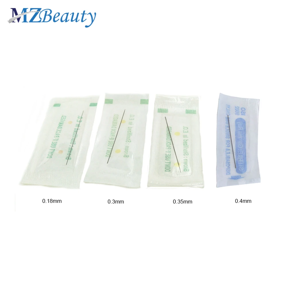 100 шт. Одноразовые стерилизованные Профессиональные тату иглы 1RL 0 18 мм 3 35 4 для