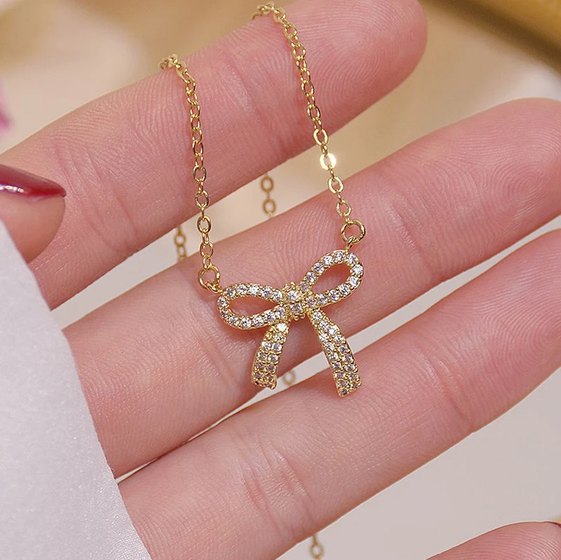 Новые аксессуары с блестящими боками кулон кристальным узлом и ожерелья для