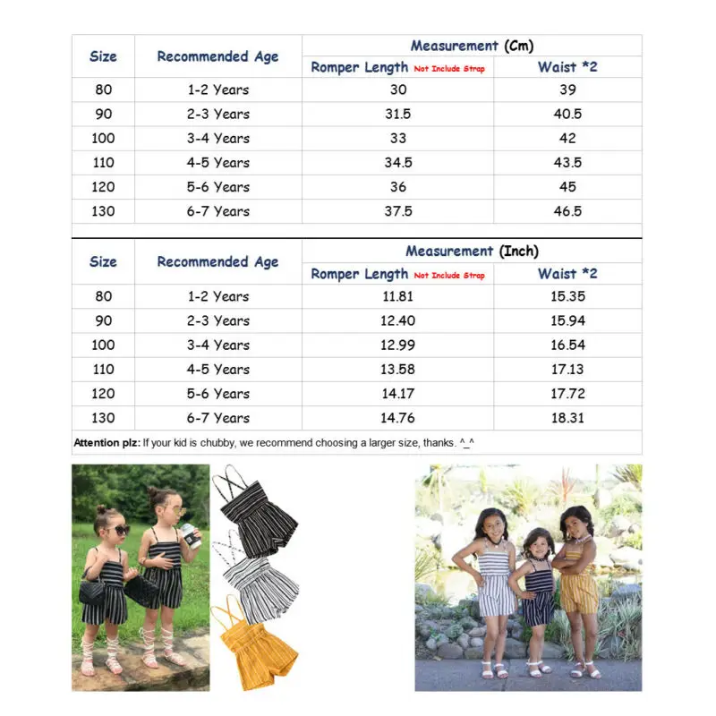 Комбинезон для девочек трехцветный в полоску с открытыми плечами|Комплекты