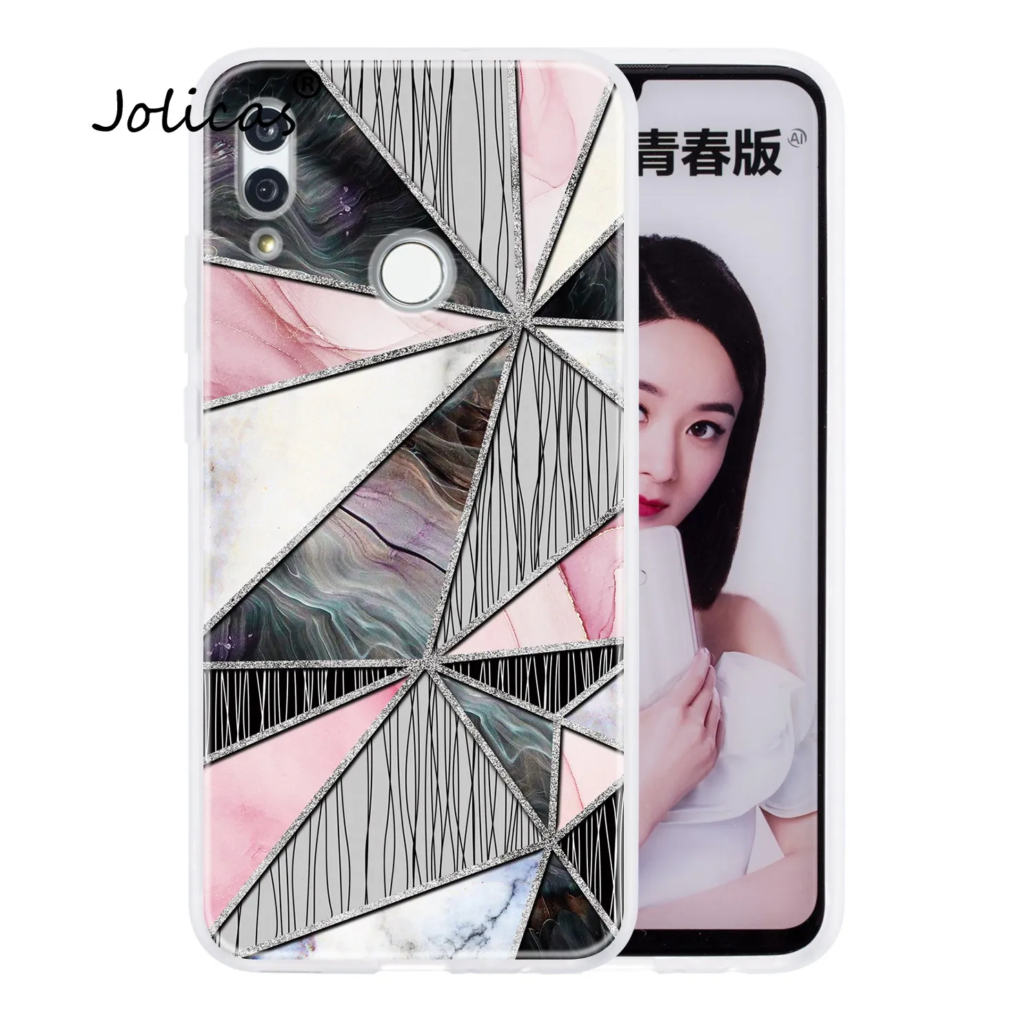 Полупрозрачные чехлы для телефонов etui huawei Honor 10 чехол роскошный мягкий из ТПУ 10i